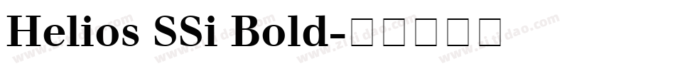 Helios SSi Bold字体转换